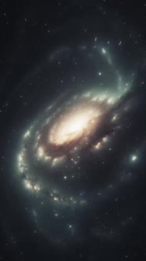 Vue imprenable d'une galaxie spirale aux couleurs éclatantes et aux étoiles brillantes