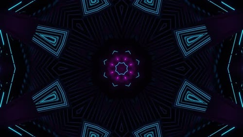 Radiant Kaleidoscope Loop Background