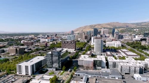 Aerial View of the Salt Lake City Downtown