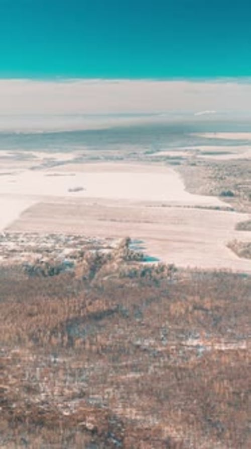 Aerial View Of Forest Village