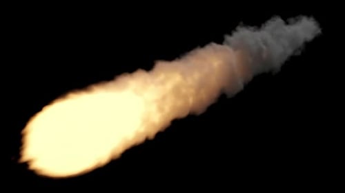 Lodernder Asteroid auf Alpha