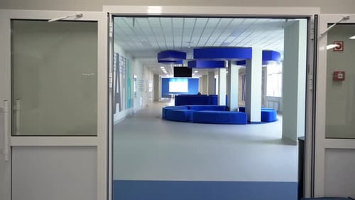 Large Hallway with Comfortable Place for Rest of Pupils