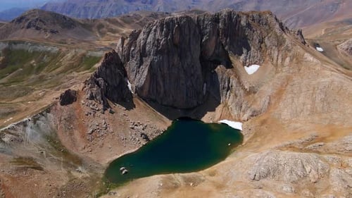 Aerial view mountains