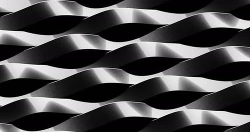 Modern Abstract Waving Ribbons Dynamic Motion Background