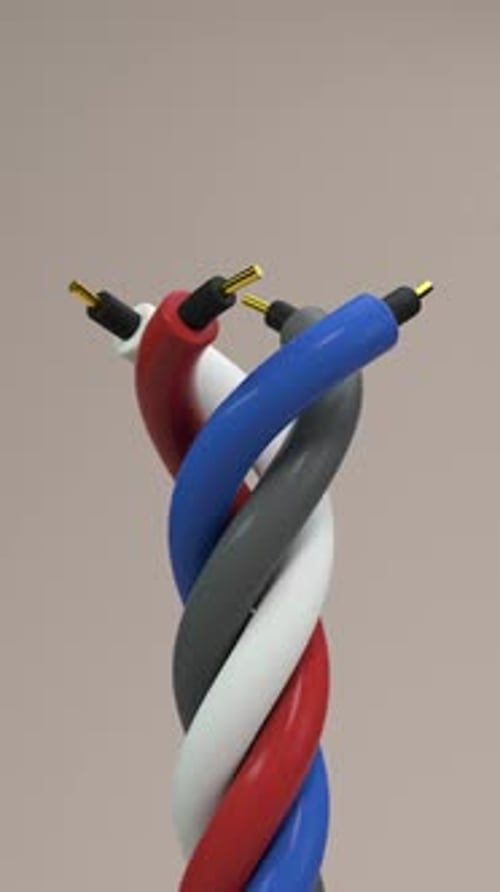 Seamless Looping Animation of Intertwined Wires for Technology