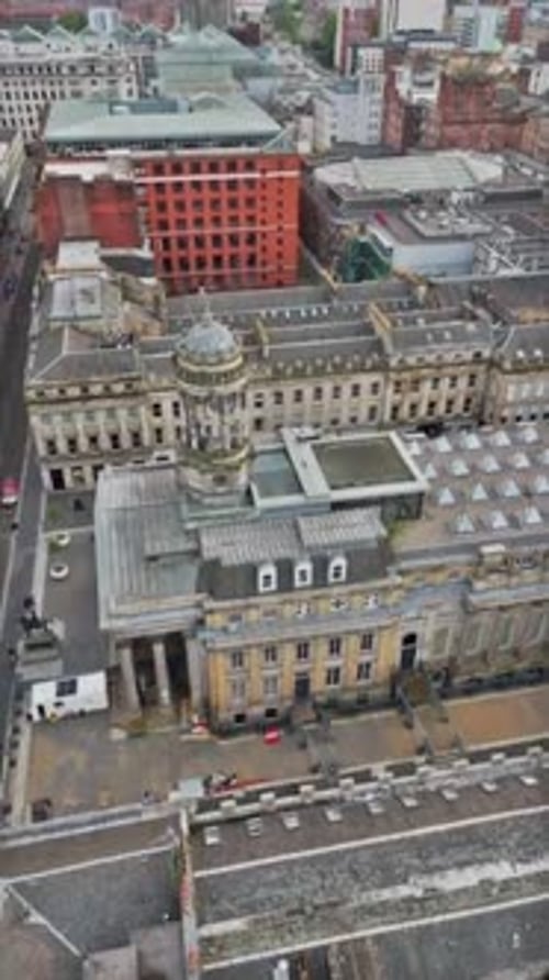 Vertical View Of Glasgow Cityscape, Scotland