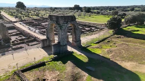 La ciudad romana de Caparra, situada en la provincia de Lusitania, España