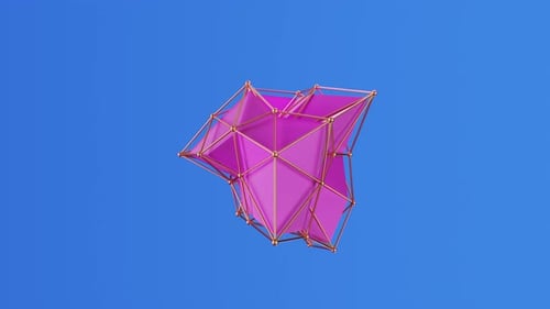 Fond de design de mouvement d'objet géométrique abstrait coloré