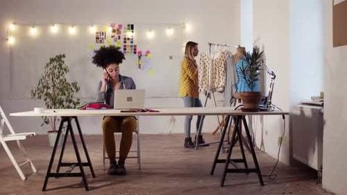 Creative Women In A Studio, Startup Business.