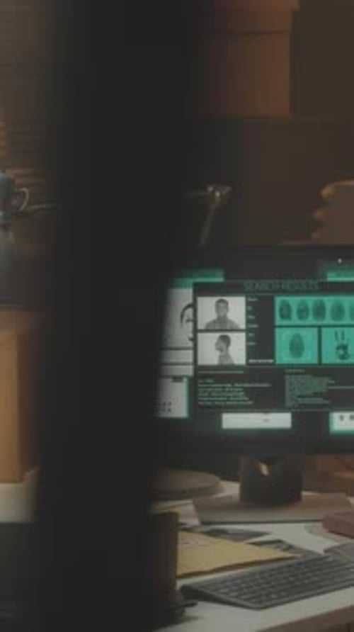 Workplace of Detective in Agency