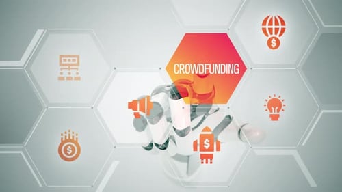 Crowdfunding touch screen animation