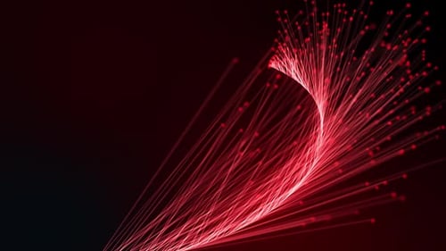 Red Particles Background