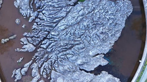Vista aérea del mapa rocoso de Escocia