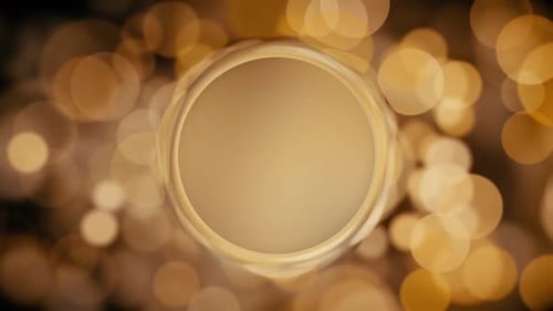 Luxuriöser goldener Bokeh-Hintergrund mit Kopierraum