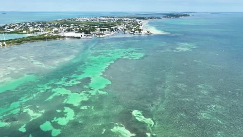 Aerial shot of the Florida Keys