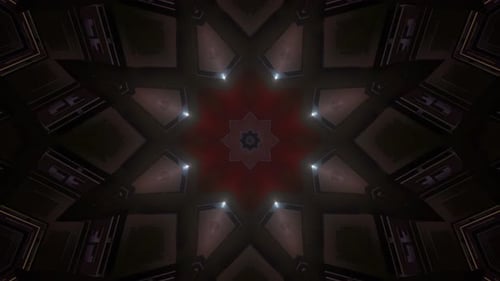 4K Glossy Kaleidoscope Background Loop
