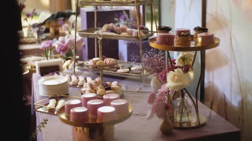 Candy Bar Wedding Candy Buffet with Delicious Candy Bar at a Wedding Candy Bar Decorated with