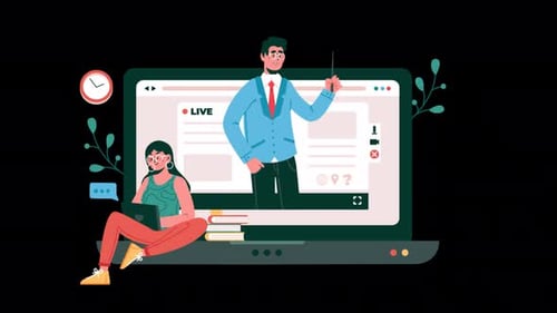 Online Education Alpha Channel 4K