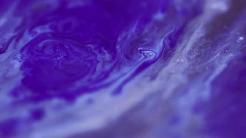 Swirling Blue and White Abstract Fluid
