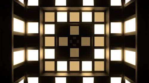 Light Yellow Strobe Lights System Background Vj Loop In 4K