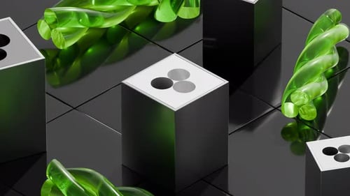 Animation 3D invisible, découpée et ajustée