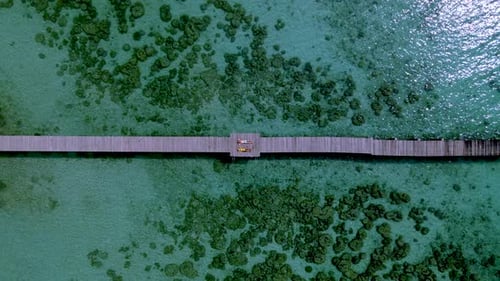 Tropical Island Koh Kham Trat Thailand Aerial View of Tropical Island Near Koh Mak Thailand