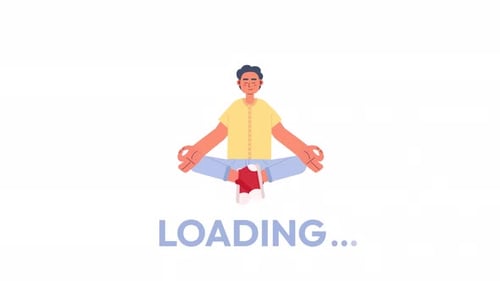 Animated Meditation Loader