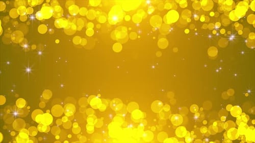 Golden Sparkle Bokeh Festive Loop Background