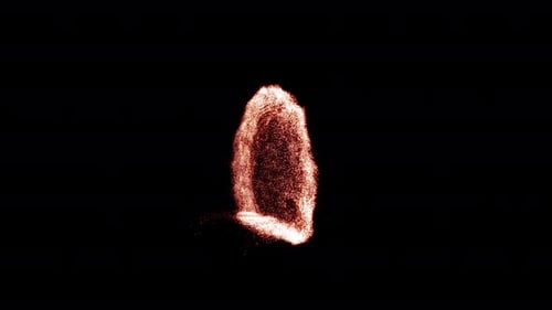 Abstract Glowing Particle Dissolve Transition