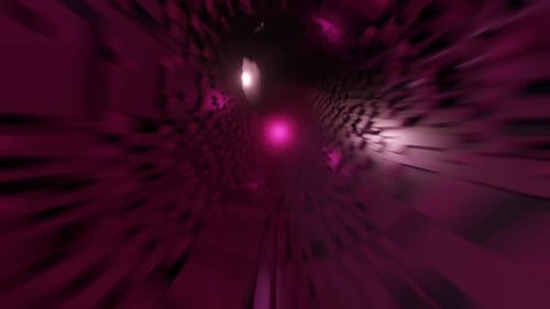 Glowing Neon Tunnel Loop