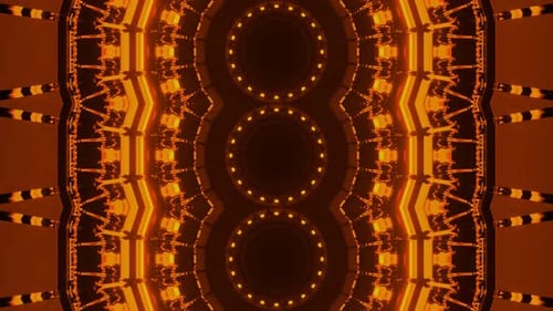 Futuristic Psychedelic Tunnel Background Video