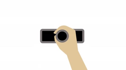 "PASS" Hand stamping rubber stamp animation, transparent background, alpha channel included.