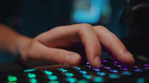 A Professional Esportsman Plays Games