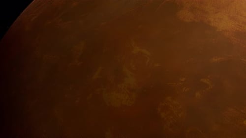 Slow Rotation of a Reddish Planet in Deep Space