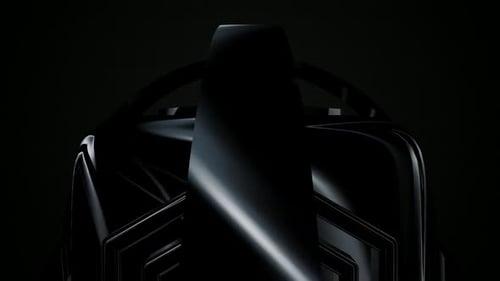 Sleek Dark 3D Geometric Shapes Morphing Background Loop