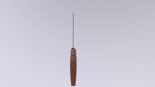 Knife 3d object rotating loop