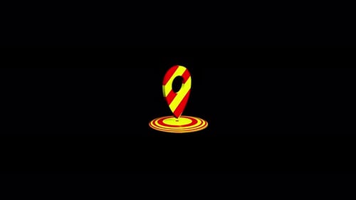 3D Animated Location Pin with Ripple Effect