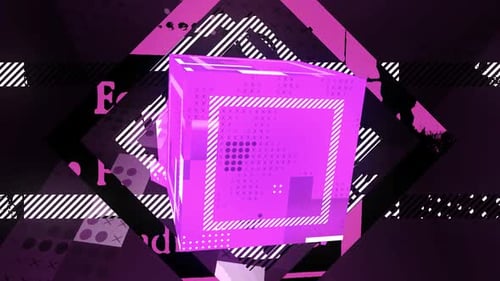 Strobing Pink Cube Loop