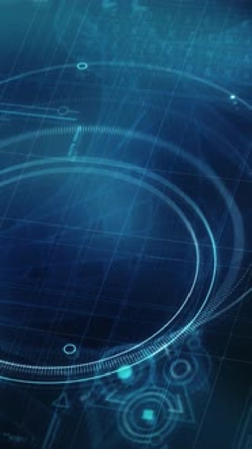 Futuristic DNA Double Helix Rotation Animation