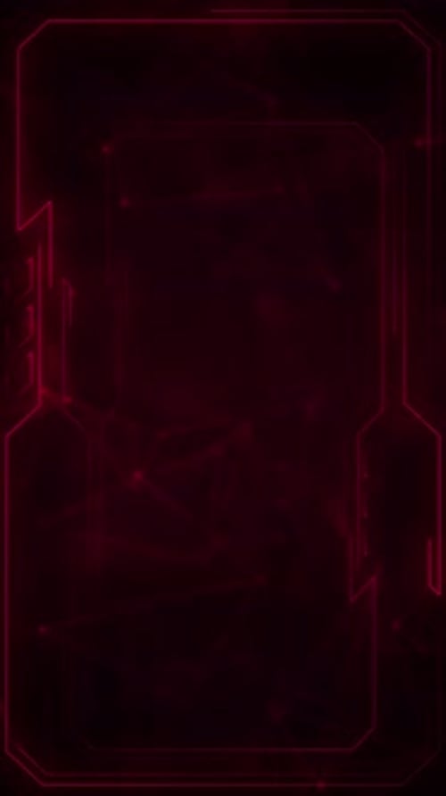 Vertical Video - Red Plexus Connections Technology Background Animation