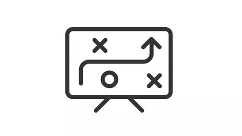Presentation board animated icon