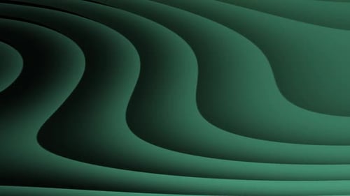 Fluid Green Abstract Wavy Background Loop