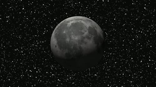 Realistic full moon with star background Vd1158