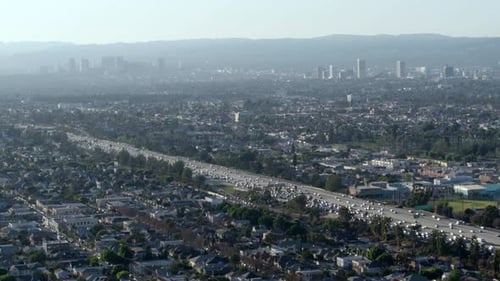 Los Angeles, California / Usa - July 16, 2017: Aerial Drone