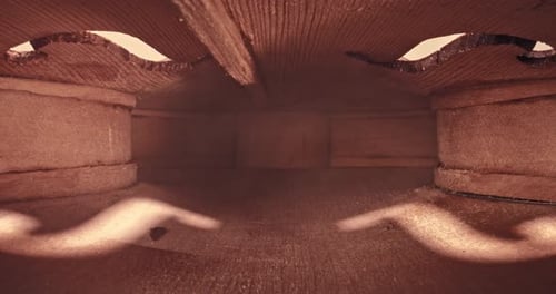 Interior of old wooden fiddle. Vintage violin view from inside.