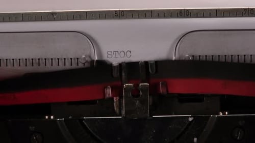 Typewriter Stock Word