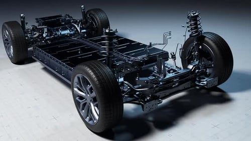 Advanced Electric Car Undercarriage Technology Platform