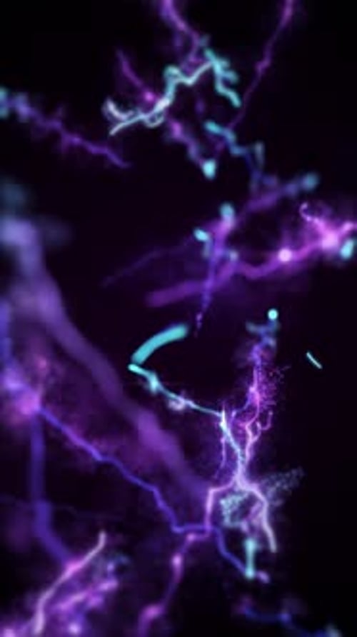 Futuristic Abstract Energy Flowing Background Loop