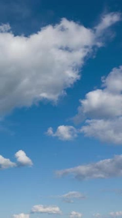 Beautiful Time Lapse of Clouds Flying in Blue Sky