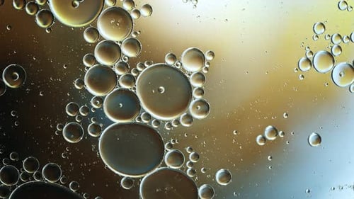 Abstract Bubbles in Liquid Close-Up